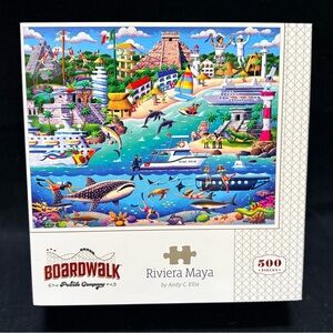 Boardwalk | 500pc "Riviera Maya" Jigsaw Puzzle - Complete, Light Wear